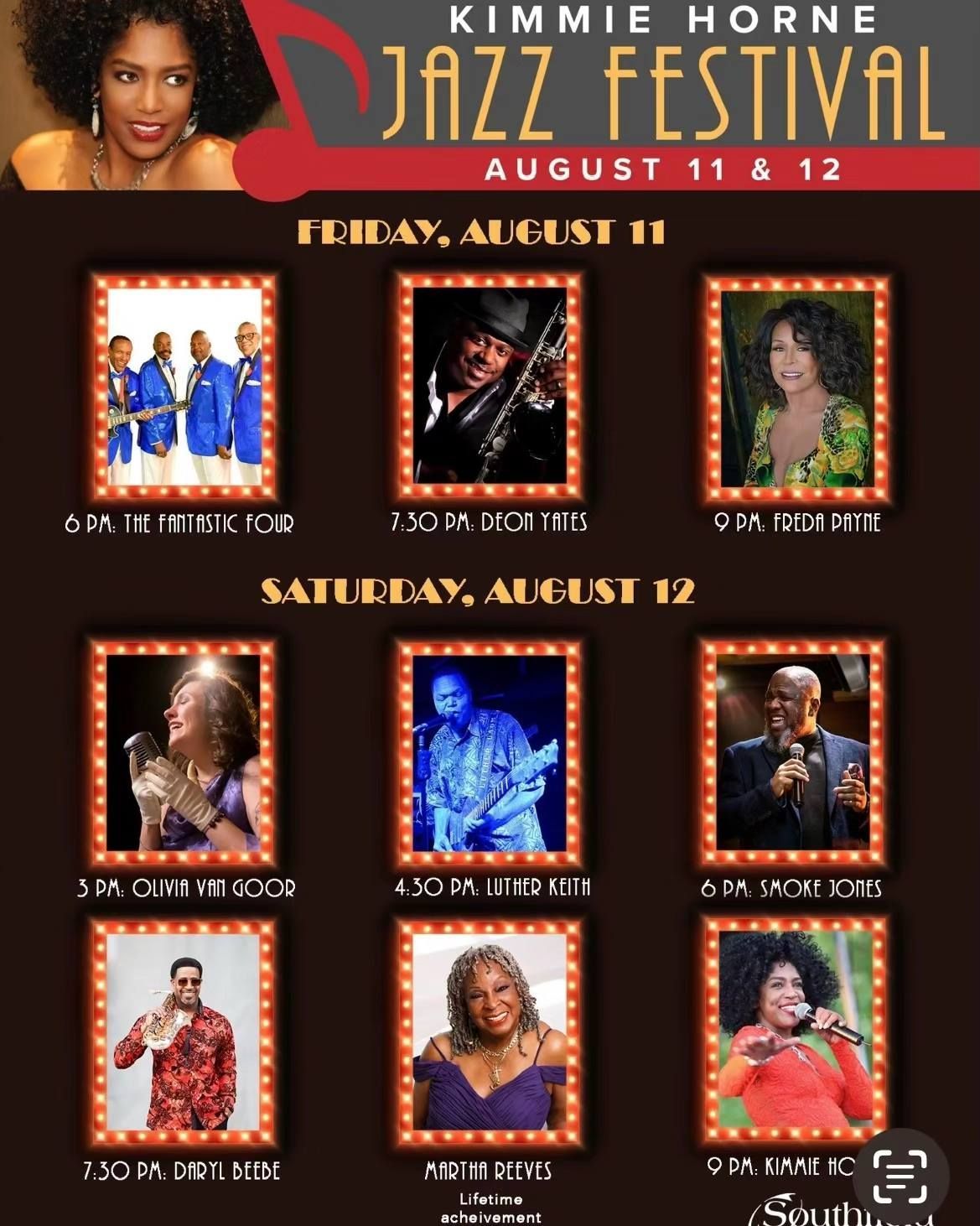 Freda Payne performing at jazz festival