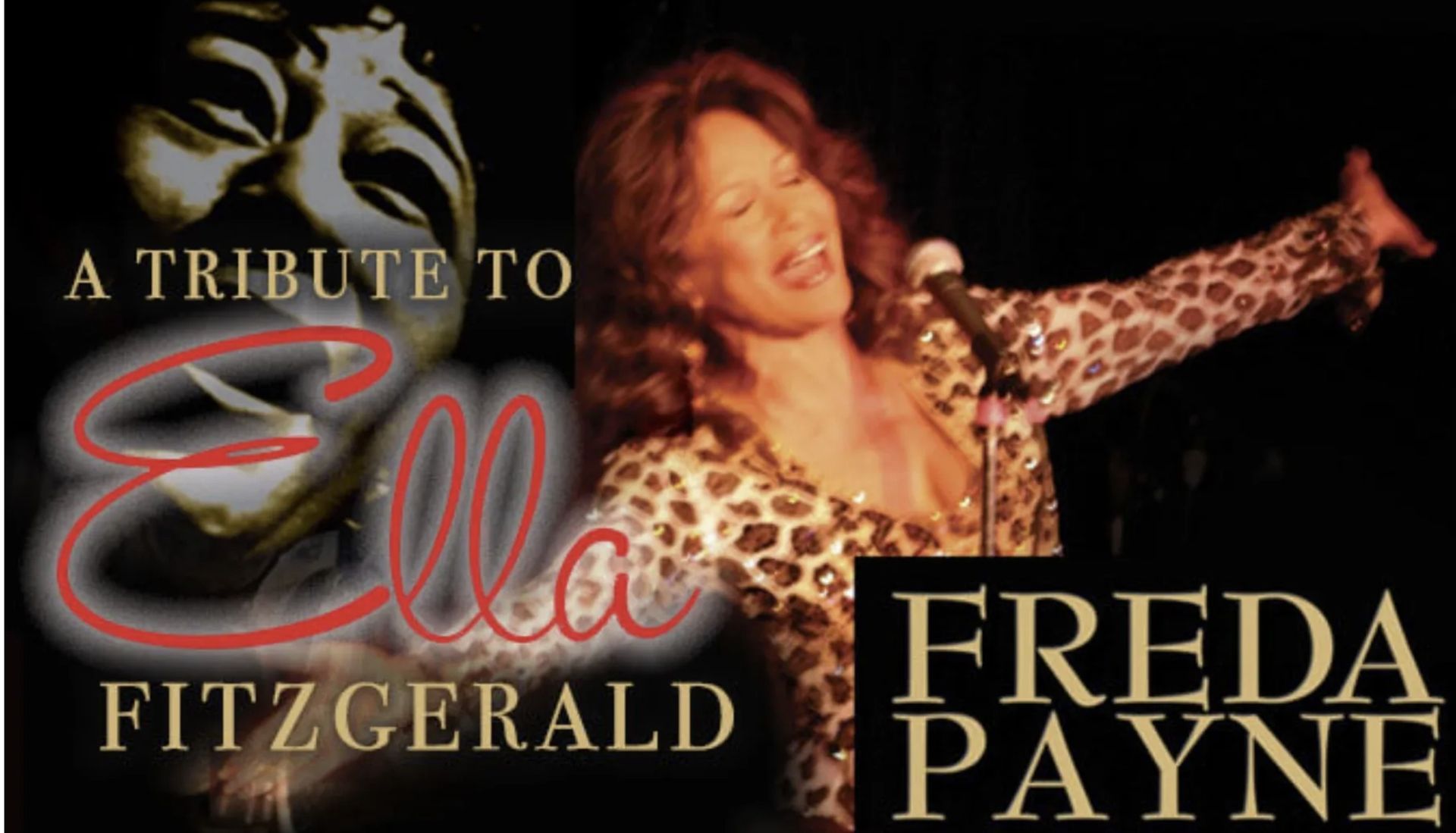 Freda Payne performing as Ella Fitzgerald in tribute show