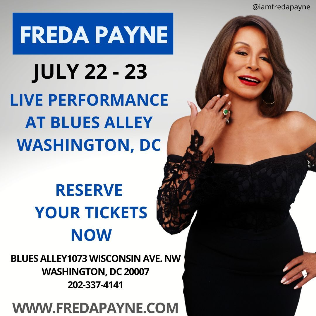 Freda Payne candid performance photo